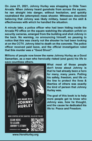 Johnny Was A Good Man: The Writings of Johnny Hurley, Hero of Olde Town Arvada
