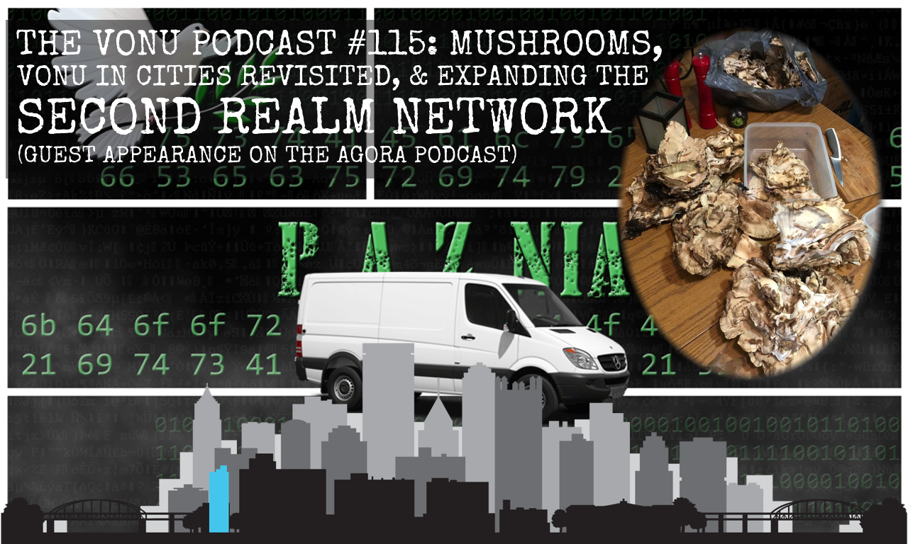 TVP #115: Mushrooms, Vonu in Cities Revisited, & Expanding The Second Realm Network (Shane on The Agora Podcast)